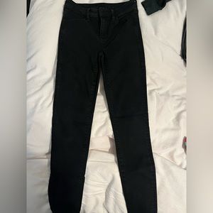 Size 4 black high rise skinny jeans